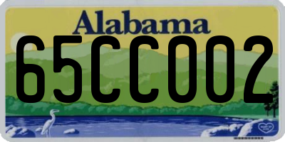 AL license plate 65CC002