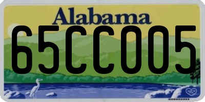 AL license plate 65CC005