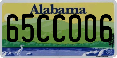 AL license plate 65CC006