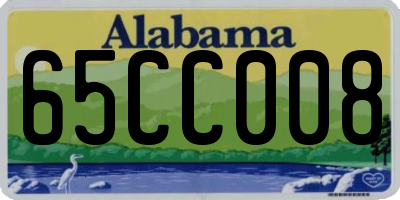 AL license plate 65CC008