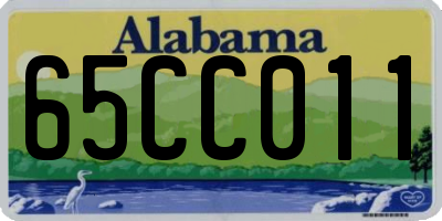 AL license plate 65CC011