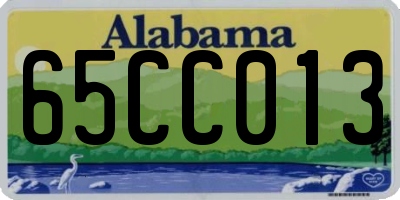 AL license plate 65CC013
