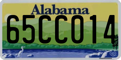 AL license plate 65CC014