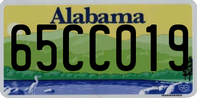 AL license plate 65CC019