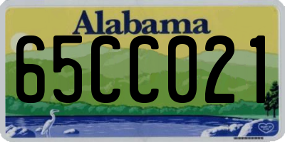 AL license plate 65CC021