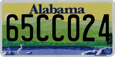 AL license plate 65CC024