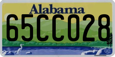 AL license plate 65CC028