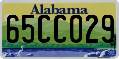 AL license plate 65CC029