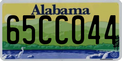 AL license plate 65CC044