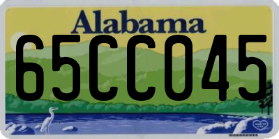 AL license plate 65CC045