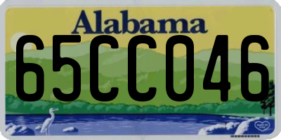 AL license plate 65CC046