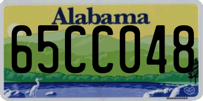 AL license plate 65CC048