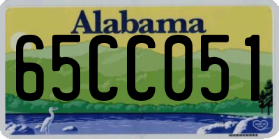 AL license plate 65CC051