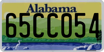 AL license plate 65CC054