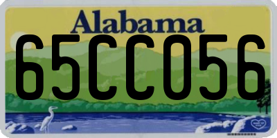 AL license plate 65CC056