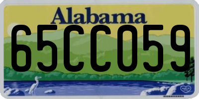 AL license plate 65CC059