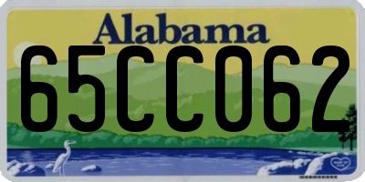 AL license plate 65CC062