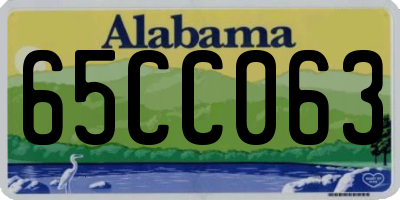 AL license plate 65CC063