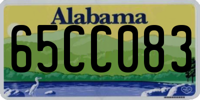 AL license plate 65CC083