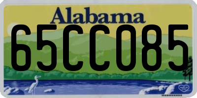 AL license plate 65CC085