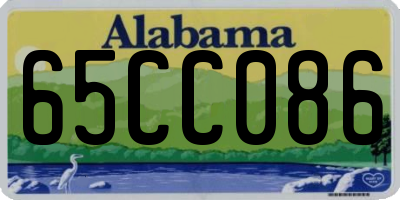 AL license plate 65CC086