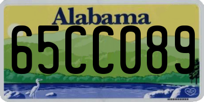AL license plate 65CC089