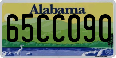 AL license plate 65CC090