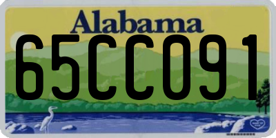 AL license plate 65CC091