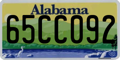 AL license plate 65CC092