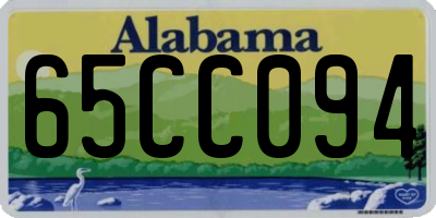 AL license plate 65CC094