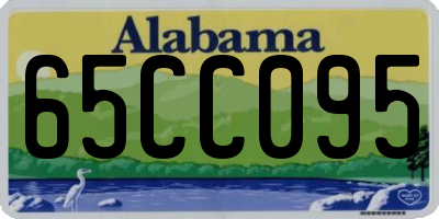 AL license plate 65CC095