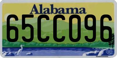 AL license plate 65CC096