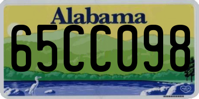 AL license plate 65CC098