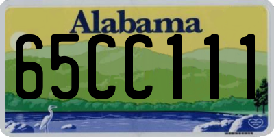 AL license plate 65CC111
