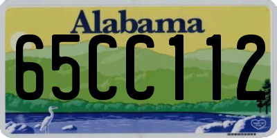 AL license plate 65CC112