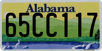 AL license plate 65CC117