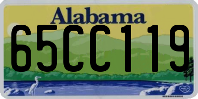 AL license plate 65CC119