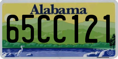 AL license plate 65CC121