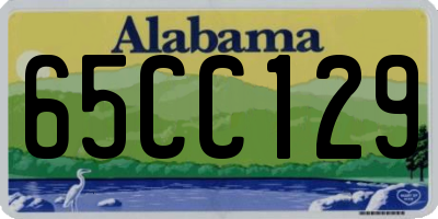 AL license plate 65CC129