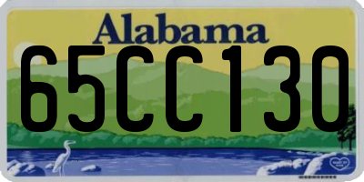 AL license plate 65CC130