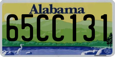 AL license plate 65CC131
