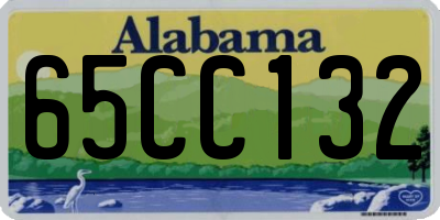 AL license plate 65CC132