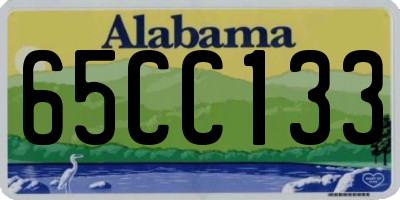 AL license plate 65CC133