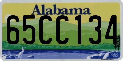 AL license plate 65CC134