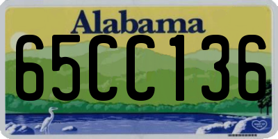 AL license plate 65CC136