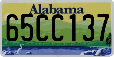 AL license plate 65CC137