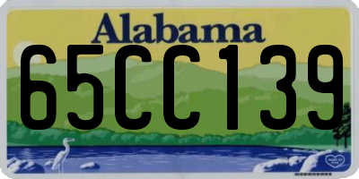 AL license plate 65CC139