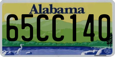 AL license plate 65CC140
