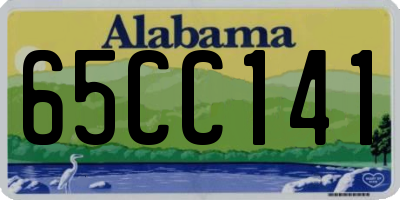 AL license plate 65CC141