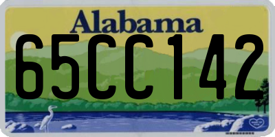 AL license plate 65CC142